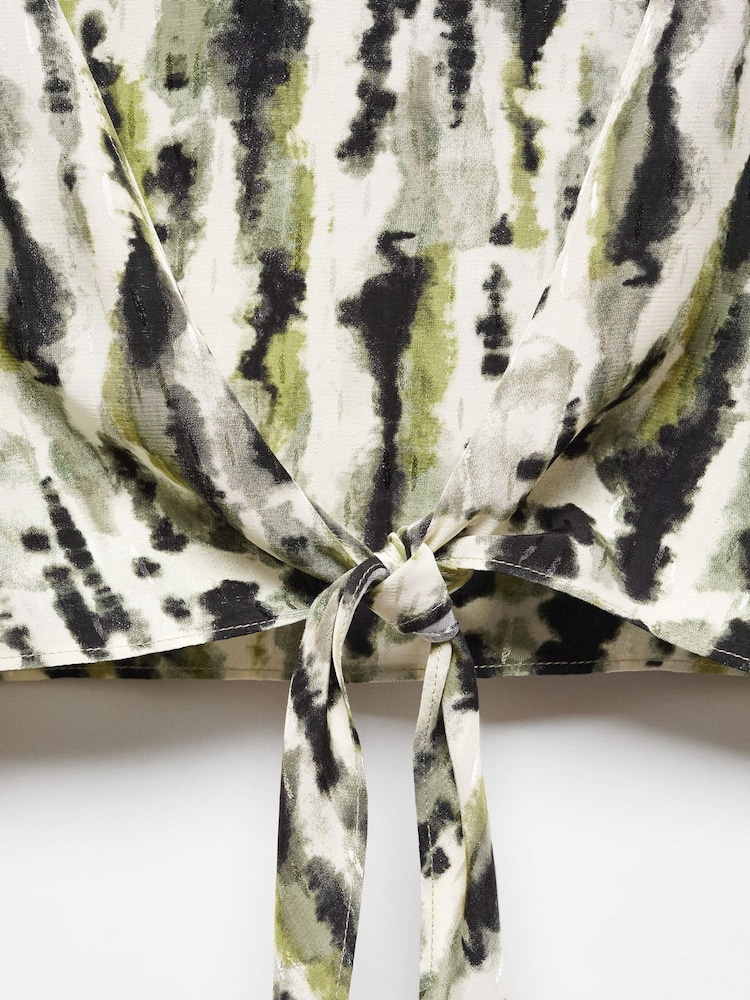 Mango Multi Bow Printed Blouse - Image 6 of 6 Mango Multi Bow Printed Blouse - Image 6 of 6