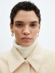 Mango Cream Oversized Bomber Jacket - Image 4 of 7