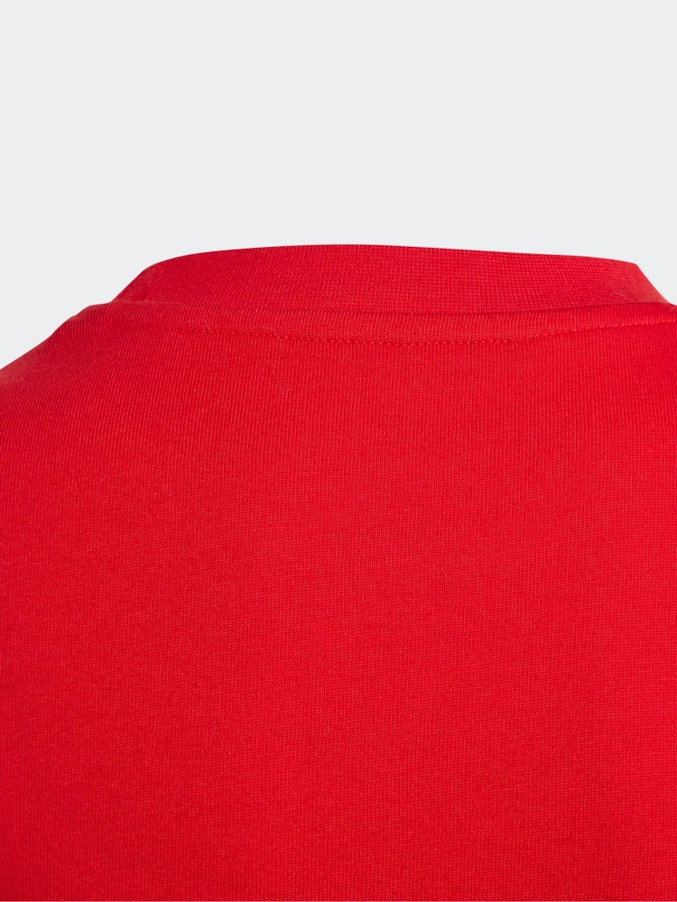 adidas Red Kids Sportswear 100% Cotton Camo Linear Graphic T-Shirt - Image 11 of 11