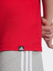 adidas Red Kids Sportswear 100% Cotton Camo Linear Graphic T-Shirt - Image 5 of 11