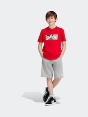 adidas Red Kids Sportswear 100% Cotton Camo Linear Graphic T-Shirt - Image 6 of 11