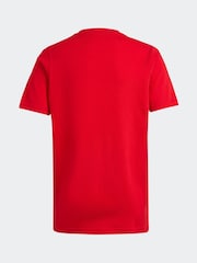 adidas Red Kids Sportswear 100% Cotton Camo Linear Graphic T-Shirt - Image 8 of 11
