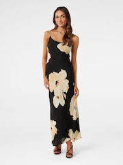 Forever New Black Valentina Petite Strappy Slip Dress - Image 1 of 4