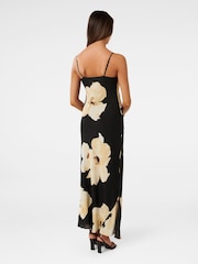 Forever New Black Valentina Petite Strappy Slip Dress - Image 2 of 4