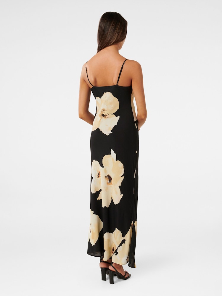 Forever New Black Valentina Petite Strappy Slip Dress - Image 2 of 4