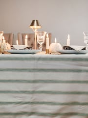 Avalon Home Sage Ticking Stripe Tablecloth - Image 1 of 3
