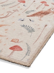 Catherine Lansfield Natural Twilight Animals Washable Rug - Image 4 of 5