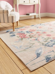 Catherine Lansfield Natural Country Floral Washable Rug - Image 2 of 5