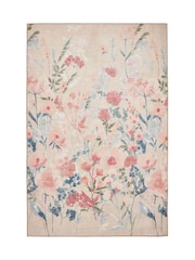 Catherine Lansfield Natural Country Floral Washable Rug - Image 3 of 5