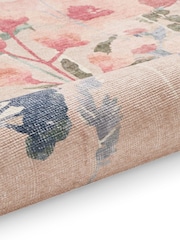 Catherine Lansfield Natural Country Floral Washable Rug - Image 5 of 5