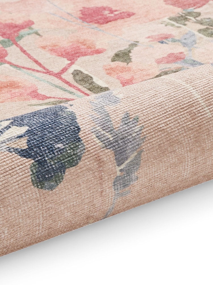 Catherine Lansfield Natural Country Floral Washable Rug - Image 5 of 5 Catherine Lansfield Natural Country Floral Washable Rug - Image 5 of 5