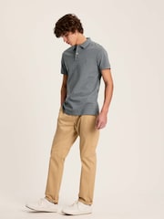 Joules Woody Grey Slim Fit Cotton Pique Polo Shirt - Image 3 of 6