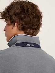 Joules Woody Grey Slim Fit Cotton Pique Polo Shirt - Image 5 of 6