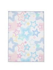 Catherine Lansfield Pink Ombre Stars Washable Childrens Rug - Image 3 of 5