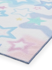 Catherine Lansfield Pink Ombre Stars Washable Childrens Rug - Image 4 of 5