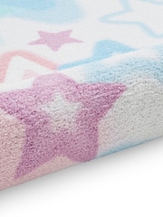 Catherine Lansfield Pink Ombre Stars Washable Childrens Rug - Image 5 of 5