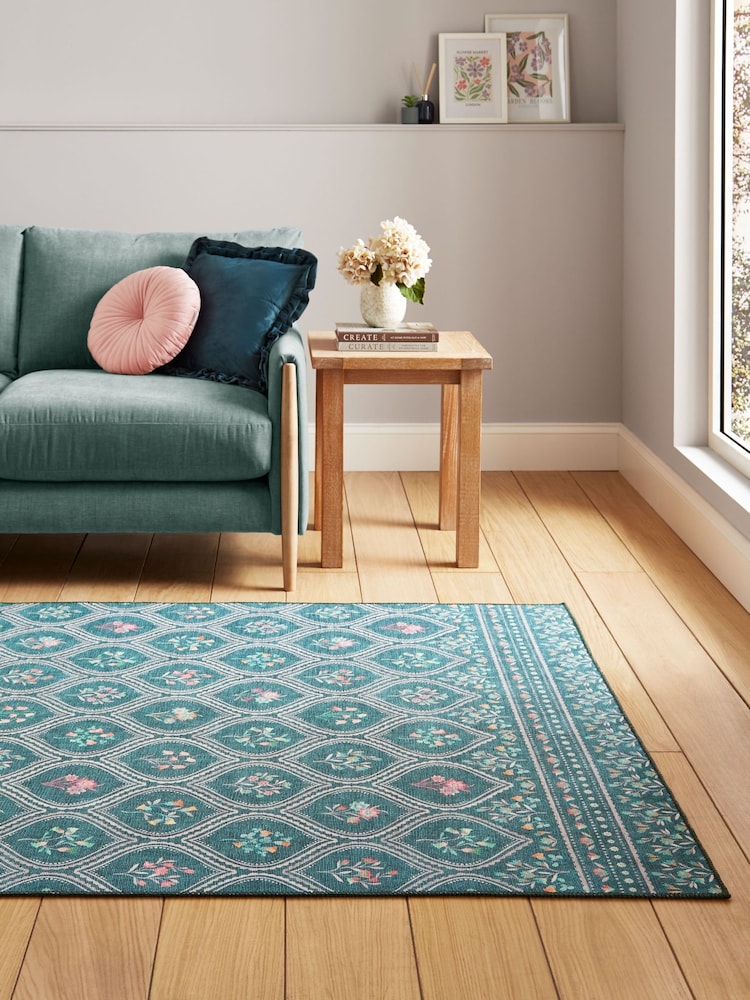 Catherine Lansfield Cameo Floral Washable Rug - Imagen 1 de 5 Catherine Lansfield Cameo Floral Washable Rug - Imagen 1 de 5