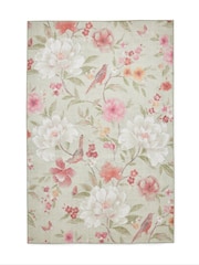 Catherine Lansfield Sage/Green Pippa Floral Washable Rug - Image 3 of 5