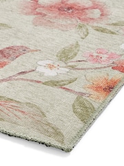Catherine Lansfield Sage/Green Pippa Floral Washable Rug - Image 4 of 5