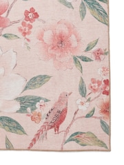 Catherine Lansfield Blush Pippa Floral Washable Rug - Image 4 of 6