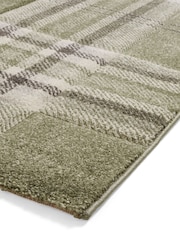 Catherine Lansfield Sage/Green Kelso Check Tartan Rug - Image 5 of 6