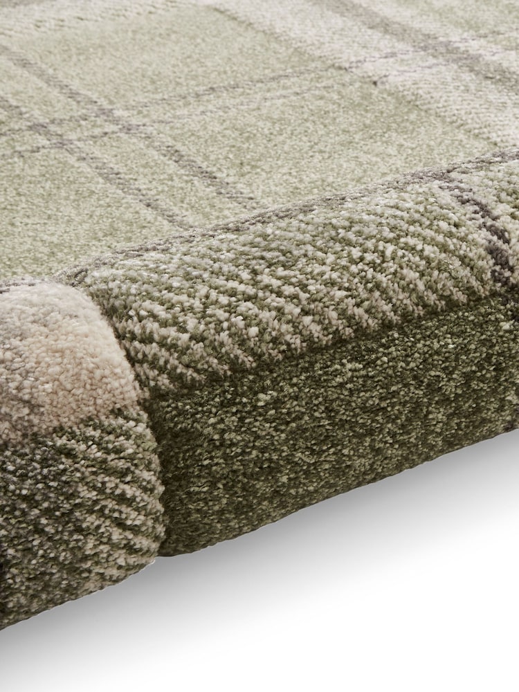 Catherine Lansfield Sage/Green Kelso Check Tartan Rug - Image 6 of 6
