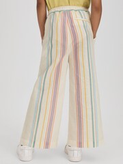 Reiss Multi Cleo 9-13 yrs Linen Drawstring Trousers - Image 5 of 6