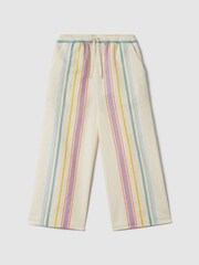 Reiss Multi Cleo 4-9 yrs Linen Drawstring Trousers - Image 2 of 6