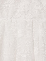 Reiss Ivory Emelie 4-9 yrs Lace Puff Sleeve Dress - Image 6 of 6