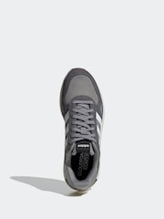 adidas Grey Chrome Run 84s Trainers - Image 5 of 8