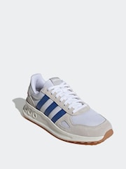 adidas Blue/White Run 84s Trainers - Image 13 of 18