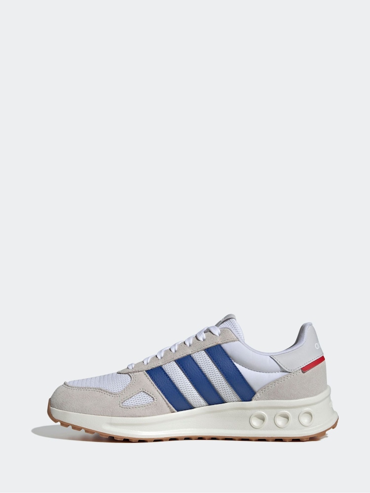 adidas Blue/White Run 84s Trainers - Image 18 of 18