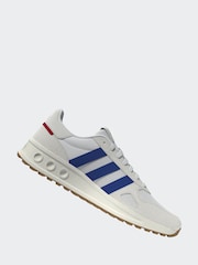 adidas Blue/White Run 84s Trainers - Image 8 of 18