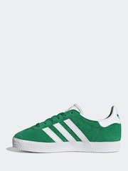 adidas original Green Kids Gazelle Trainers - Image 2 of 9