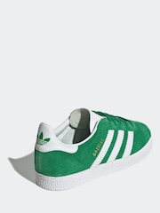 adidas original Green Kids Gazelle Trainers - Image 4 of 9