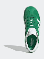 adidas original Green Kids Gazelle Trainers - Image 5 of 9