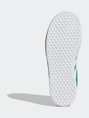 adidas original Green Kids Gazelle Trainers - Image 6 of 9