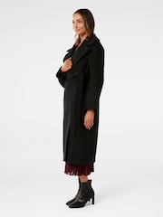 Forever New Black Priya Petite Wrap Coat - Image 3 of 5