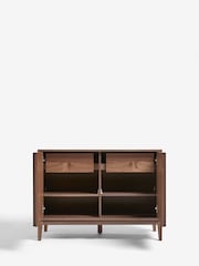 Jasper Conran London Walnut Belgrave Small Sideboard - Image 7 of 12