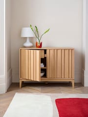 Jasper Conran London Oak Belgrave Small Sideboard - Image 2 of 12