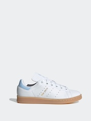 adidas White/Blue Kids Stan Smith Shoes - Image 1 of 8