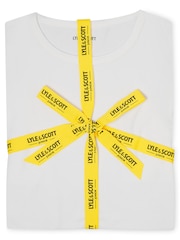 Lyle & Scott White Sleepwear Shorts Boys Prince Set - Image 6 of 6