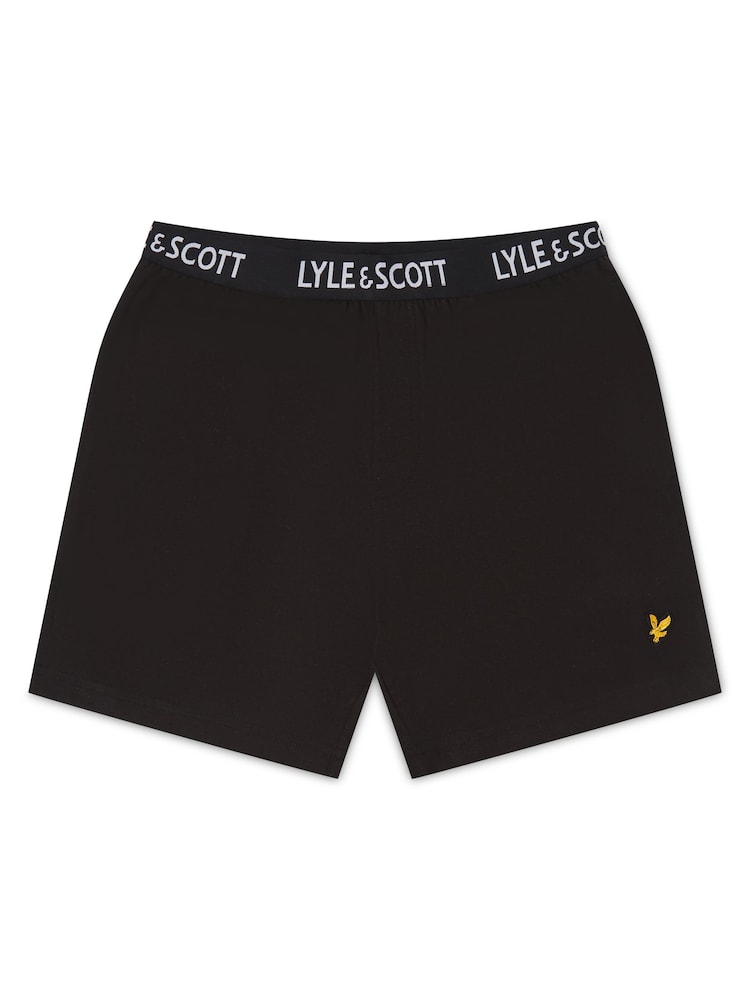 Lyle & Scott Grey Boys Prince Sleepwear Shorts Set - Image 3 of 6