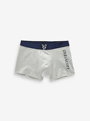 Lyle & Scott White Underwear Boys Enrico Trunks 3 Pack - Image 4 of 4