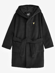 Lyle & Scott Black Boys Bucke Bathrobe - Image 1 of 4