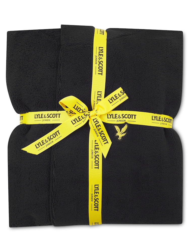 Lyle & Scott Black Bucke Bathrobe - Image 3 of 4