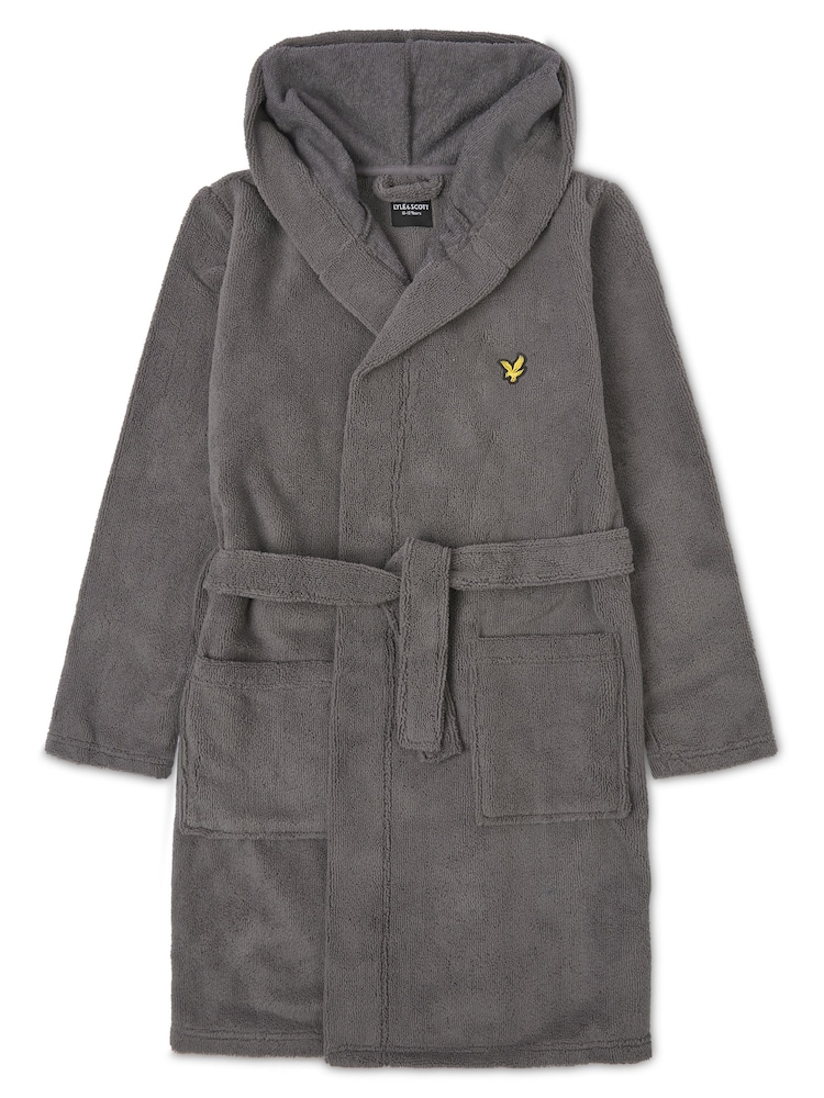 Lyle & Scott Grey Boys Bucke Bathrobe - Image 1 of 4