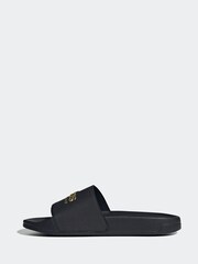 adidas Black Adilette Shower Sandals - Image 3 of 9