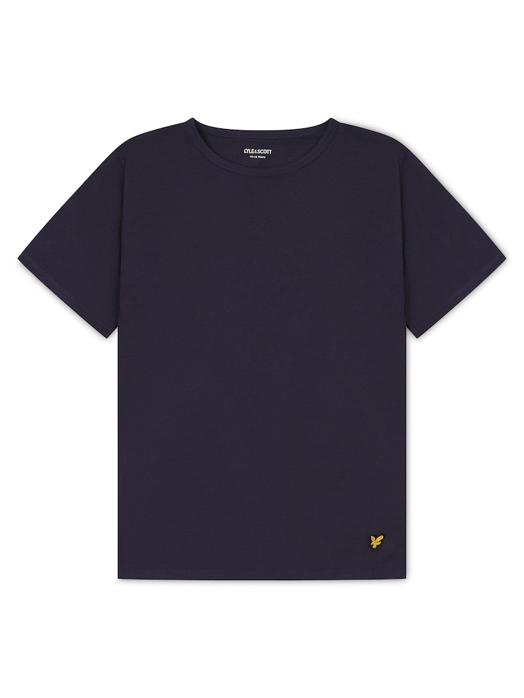 Lyle & Scott Blue Boys Jethro Sleepwear Shorts Set - Image 2 of 6
