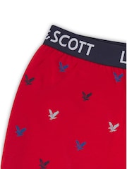 Lyle & Scott Blue Boys Jethro Sleepwear Shorts Set - Image 5 of 6